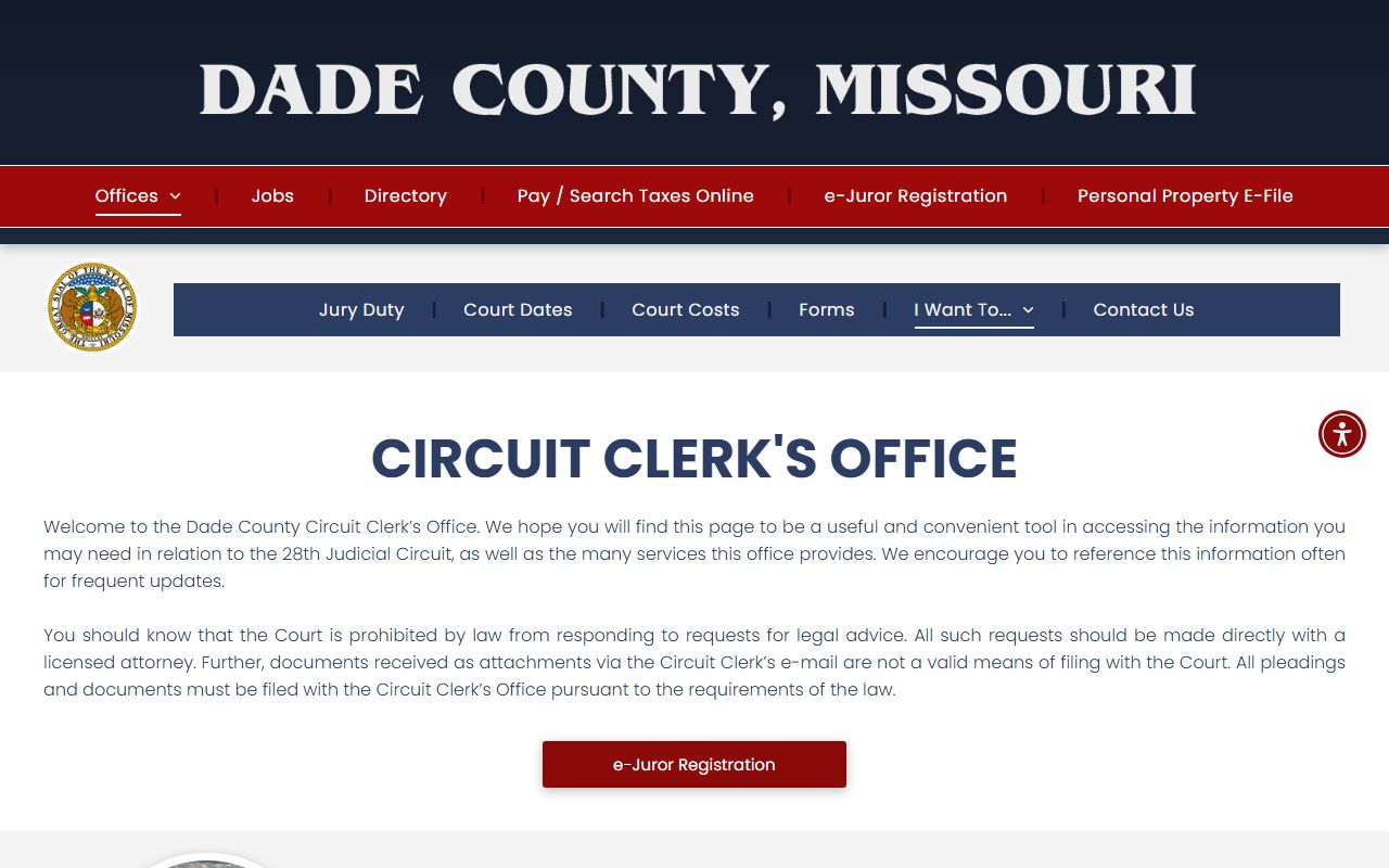 Dade County court records after arrest Circuit Clerk Case.net instructions